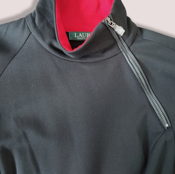 NWT Ralph Lauren Mock Neck Zip Dress - Picture 3 of 11